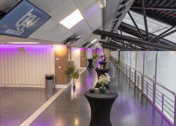 Sky Truss - montaje cocktail -leds rosa v10